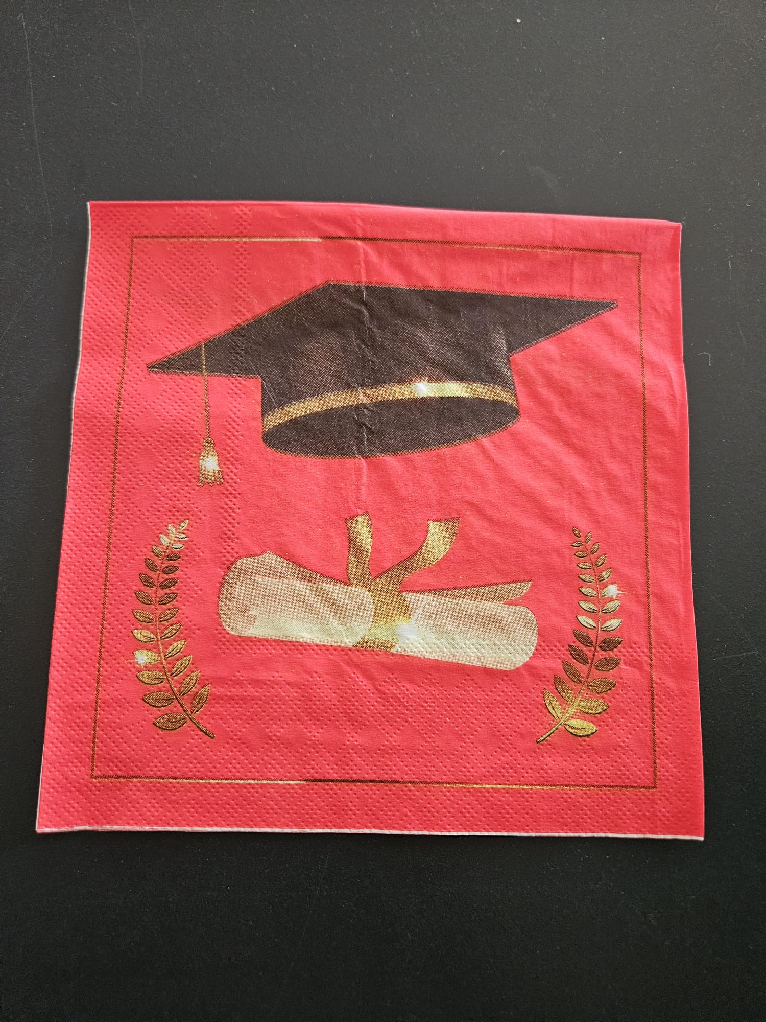 Tovagliolo tema laurea